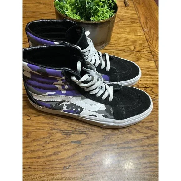 Vans pop camo hot sale purple
